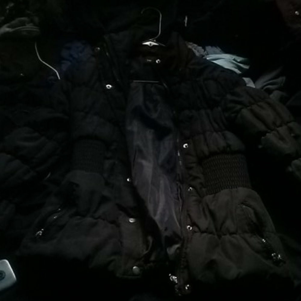 Black button up amd zip up jacket/coat